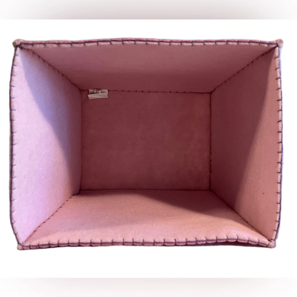 Adorable Stitched & Embroidered Butterfly Felt Storage Box